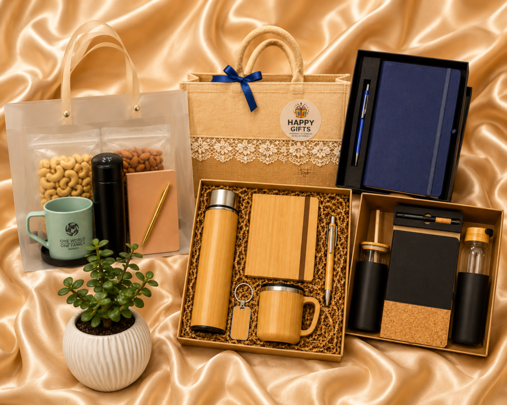 Customized corporate gift hampers by Happy Gifts